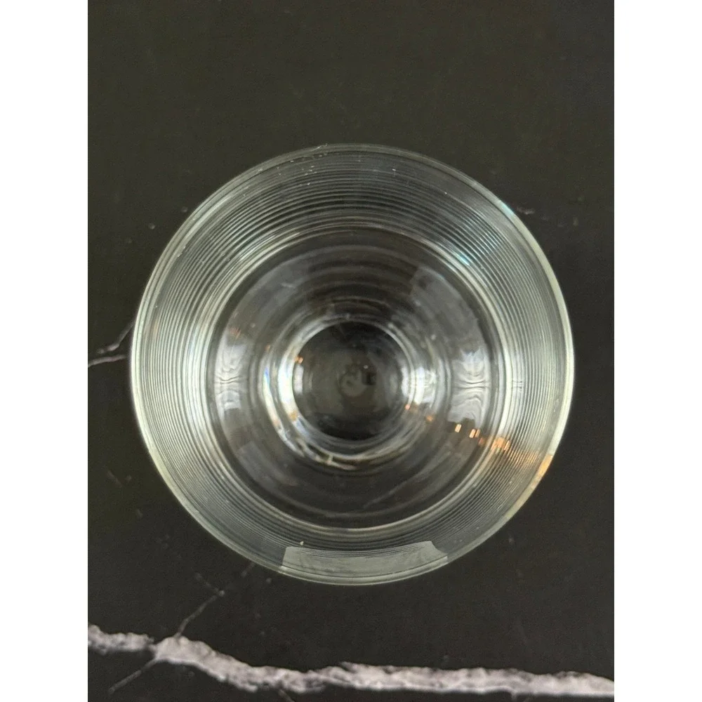 Vintage Lufthansa Airlines Footed In Flight First Class 3 5/8in Juice Glass